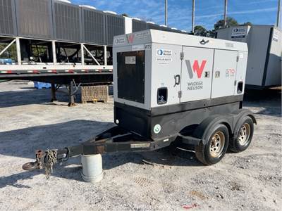 2019 Wacker Neuson G70  58kW Towable Generator GenSet Trailer 72kVA bidadoo