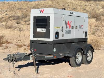 2019 Wacker Neuson G70 T/A 58kW Towable Generator 72kVA Genset Kohler bidadoo