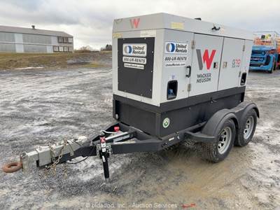 2021 Wacker Neuson G70 58 kW Towable Generator 72 KVA Genset 3 Phase bidadoo