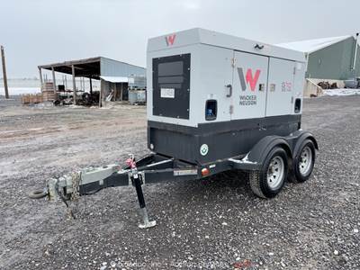2019 Wacker Neuson G70  58kW Towable Generator GenSet Trailer 72kVA 240V bidadoo