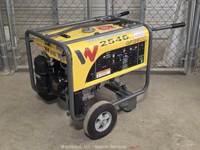 2022 Wacker Neuson GP3800A Portable Generator 3800 Watts Honda Gas bidadoo