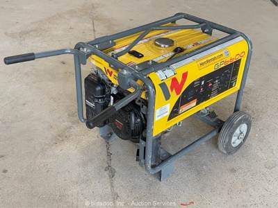 2020 Wacker Neuson GP6600A 6.6kW Portable Generator Engine Honda Gas bidadoo