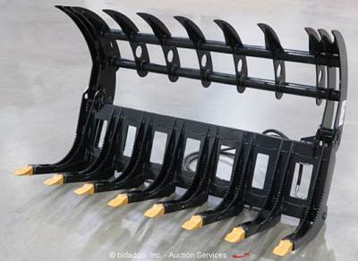 GIYI GY-CLG72 72" Skeleton Grapple Bucket Hyd Skid Steer Attachment bidadoo -New