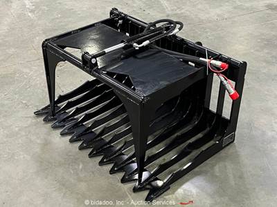 GIYI HWG44 Skeleton Rock Grapple Bucket Mini Skid Steer Attachment bidadoo -New