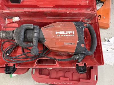 2017 Hilti TE 1000-AVR Breaker Demolition Demo Hammer Chisel Case 120V bidadoo