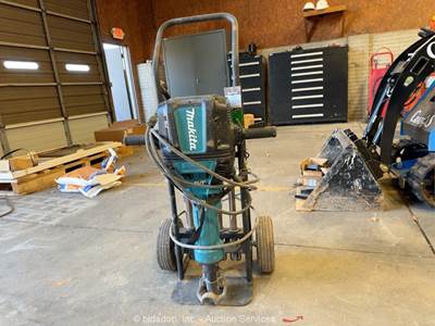 2021 Makita HM1812X3 Electric Demo Jackhammer Breaker Chisel Tool Cart bidadoo
