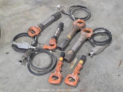 Lot of (6) APT Pneumatic Air Chipping Hammer Demo Rock Chisel bidadoo