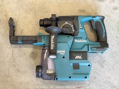 2021 Makita XRH01Z Cordless Rotary Hammer Drill Dust Extractor HEPA bidadoo