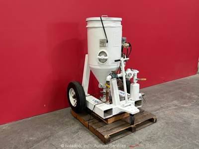 Schmidt 5 AC Skid Mount Dolly Abrasive Blaster Pot 150 PSI Sand Blasting bidadoo