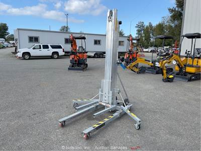 2022 Sumner 2118 24' Manual Material Handling Lift Hoist Duct Jack Tool bidadoo
