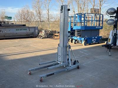 2022 Sumner 2118 24' Manual Material Handling Lift Hoist Duct bidadoo -Repair