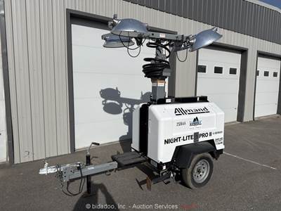 2015 Allmand Night-Lite Pro II V Towable Light Tower Generator Kubota bidadoo