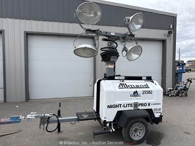 2015 Allmand Nite-Lite Pro II V Towable Light Tower Generator Trailer bidadoo