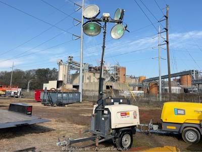 2019 Atlas Copco V4 Towable Light Tower Kubota Diesel 6kW Genset bidadoo