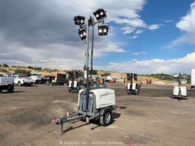 2018 Atlas Copco V5+ 3.6kW Towable Light Tower Generator Kubota Diesel bidadoo