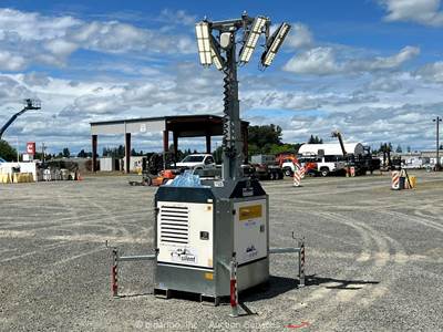 2020 Generac CUBE+ 27' Stationary LED Light Tower Generator 4kW Kubota bidadoo