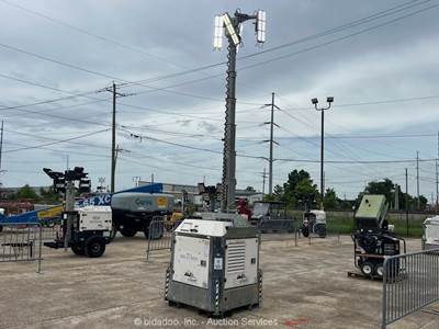 2020 Generac CUBE+ 27' Stationary LED Light Tower Generator 4kW Kubota bidadoo