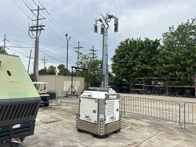2020 Generac Cube+ 27' Stationary LED Light Tower Generator 4kW Kubota bidadoo