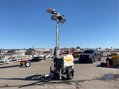 2021 Generac G4 ECO 4kW Towable Light Tower Generator Trailer Mitsubishi bidadoo