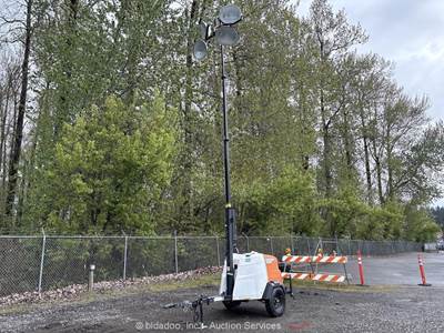 2019 Generac MLT6SK 23' Towable Light Tower 6 kW Generator Diesel Kubota bidadoo