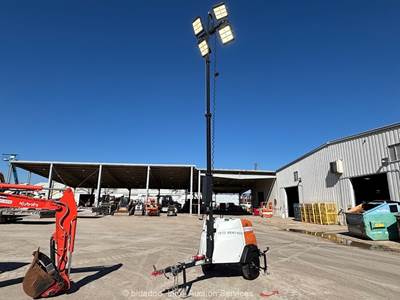 2021 Generac MLT6SKDS Towable LED Light Tower 6kW Generator Kubota Dsl bidadoo