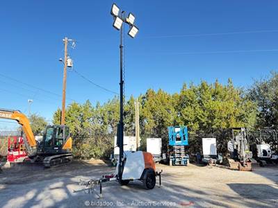 2022 Generac MLT6SKDS Towable LED Light Tower 6kW Generator Kubota Dsl bidadoo