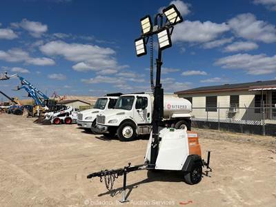 2021 Generac MLT6SKDS 6kW Towable Light Tower Diesel Generator Trailer bidadoo