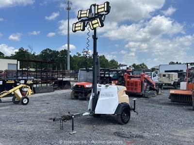 2017 Generac MLT6SMD 6kW Towable LED Light Tower Generator Genset bidadoo