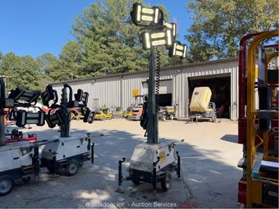 2018 Generac PLT240 16' LINKTower Portable LED Electric Light Tower Cart bidadoo