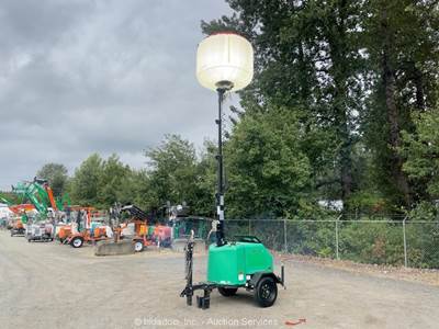 2018 Genie RL4 Towable Balloon Light Tower Generator Kohler Genset bidadoo