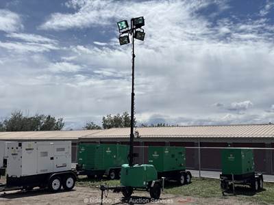 2018 Genie RL4 24' Towable Light Tower Generator Kohler Diesel GenSet bidadoo