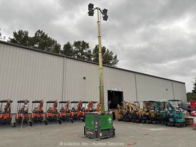 2024 Hybrid LTP-240-HA-LI 46' LED Light Tower Generator Skid bidadoo