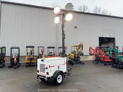 2012 Magnum MLT3060M 6kW Towable Light Tower Generator Trailer Kubota bidadoo