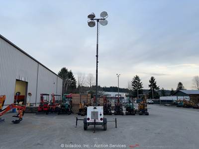 2012 Magnum MLT3060M 30' Towable Light Tower Generator Mitsubishi Diesel bidadoo