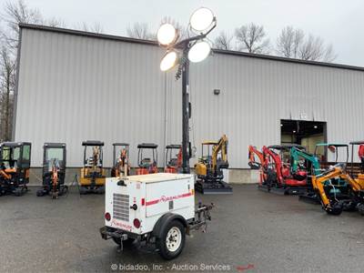 2012 Magnum MLT3060M 6kW Towable Light Tower Generator Trailer Kubota bidadoo