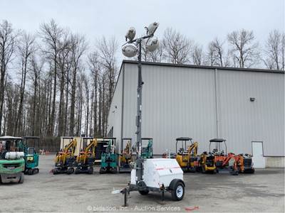 2017 Magnum MLT4060K 23' Towable Light Tower Generator 6kW Kubota Diesel bidadoo