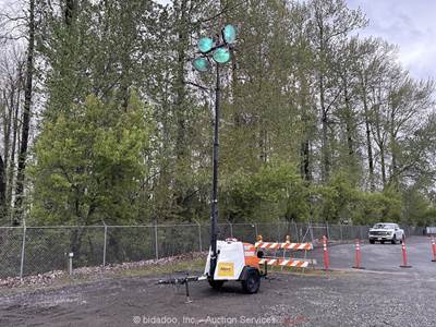 2018 Magnum MLT6SK 23' Towable Light Tower 6 kW Generator Diesel Kubota bidadoo