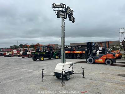 2018 Magnum PLT240 16' LINKTower Portable LED Electric Light Tower Cart bidadoo