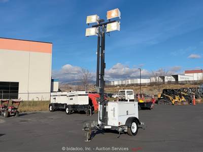 2012 Multiquip LT-12D Towable Light Tower Generator 6kW Genset Kohler bidadoo