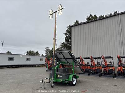 2023 National Signal LTS160H 4,000W Towable Solar Light Tower bidadoo -Repair
