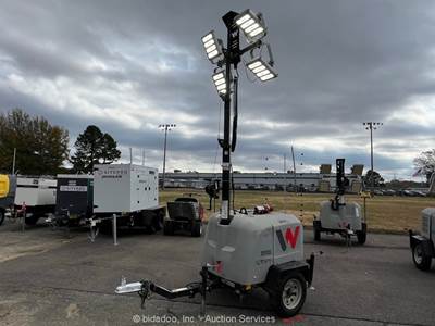 2021 Wacker Neuson LTV4K 23' Towable Light Tower Generator Kubota Diesel bidadoo