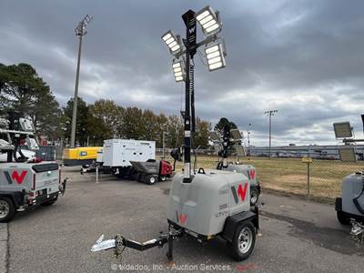 2021 Wacker Neuson LTV4K 23' Towable Light Tower Generator Kubota Diesel bidadoo