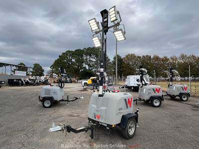 2021 Wacker Neuson LTV4K 23' Towable Light Tower Generator Kubota Diesel bidadoo
