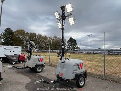 2021 Wacker Neuson LTV4K 23' Towable Light Tower Generator Kubota Diesel bidadoo