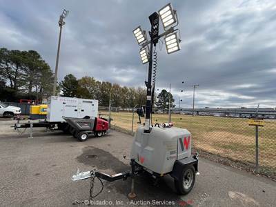 2021 Wacker Neuson LTV4K LED Towable Light Tower Generator Kubota Genset bidadoo