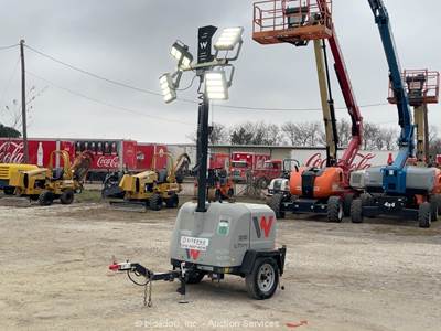 2021 Wacker Neuson LTV4K 23' Towable Light Tower Generator Diesel Kubota bidadoo