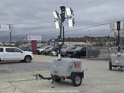 2023 Wacker Neuson LTV4L Towable Light Tower Generator Kubota Diesel 4kW bidadoo