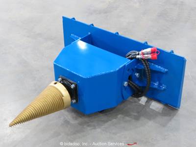 GIYI GY-LS43 43" Hydraulic Wood Log Splitter Skid Steer Attachment bidadoo -New