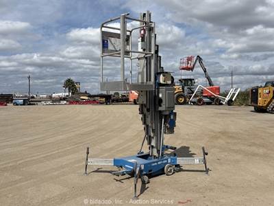 2018 Genie AWP-30S 30' Electric Mast Lift Portable Man Aerial Platform bidadoo