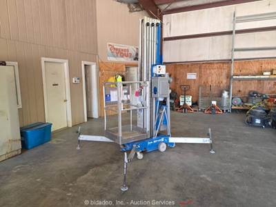 2018 Genie AWP-40S 40' Electric Mast Lift Portable Man Aerial Aerial bidadoo